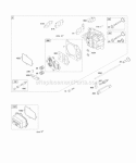 Cylinder Head Diagram and Parts List for 12R512-0114-B1  Briggs and Stratton Engine